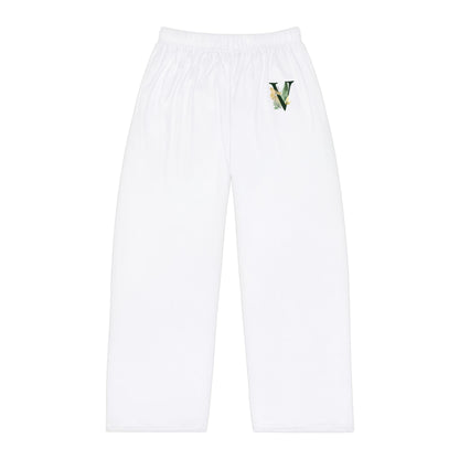 Men's Pajama Pants with Stylish Letter V - Cozy Sleepwear for Relaxing Nights